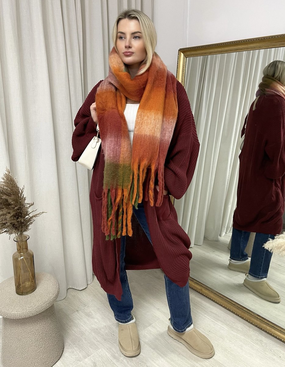 Chunky Knitted Balloon Sleeve Long Maxi Cardigan - Toi ‘n’ Moi Ltd