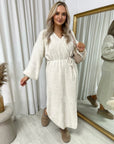 Knitted Long Sleeve Belted Cardigan