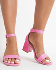 Chunky Heeled Ankle Strap Sandals - Toi ‘n’ Moi Ltd