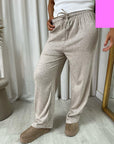 Drawstring Elastic Waist Lounge Trouser