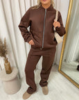 Zip Bomber Jacket and Trouser Co-ord Set