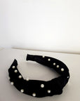 Faux Pearl Tie Knot Hairband