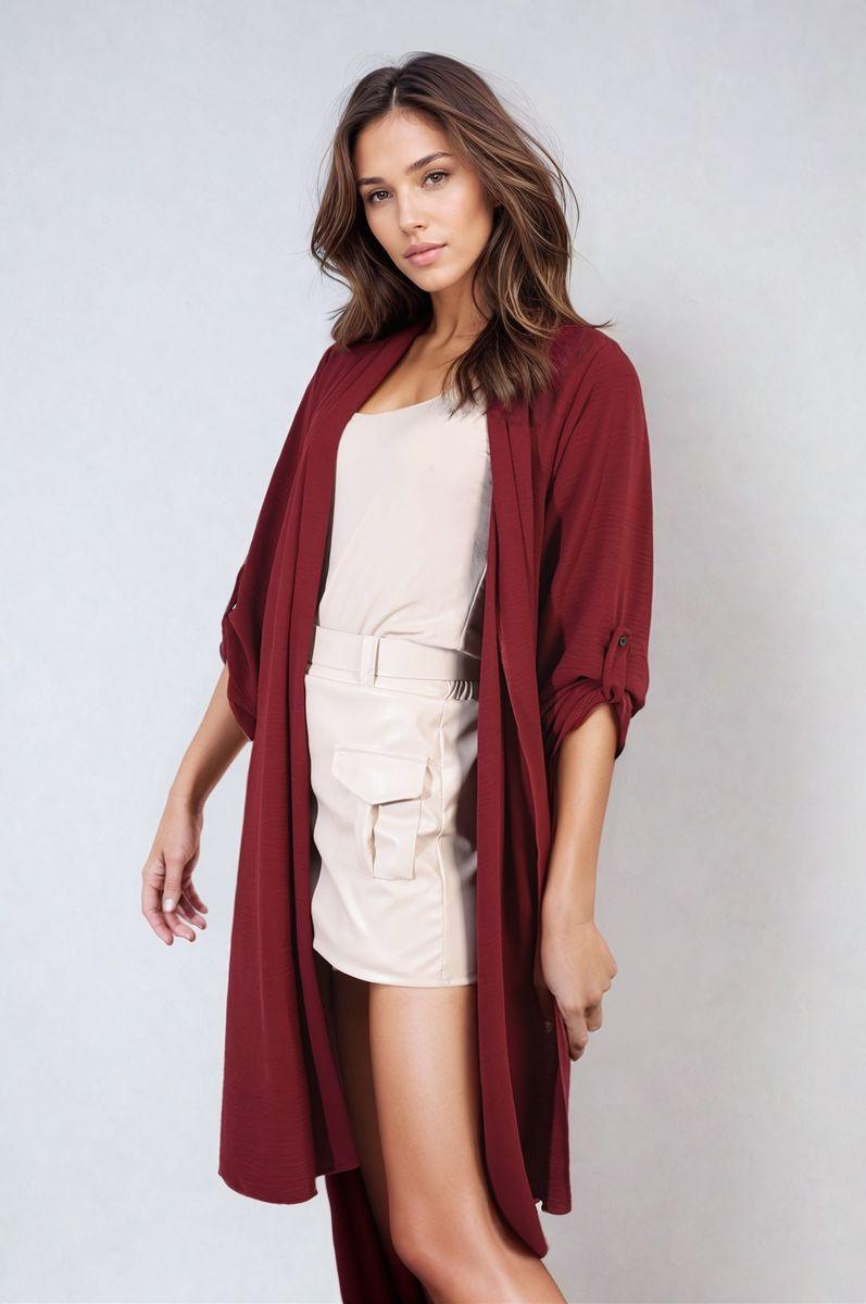 Open Front Knitted Long Cardigan - Toi ‘n’ Moi Ltd