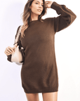 Cable Knit Mini Dress with Cut Out Detail - Toi ‘n’ Moi Ltd