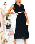 Pleated Maxi Dress