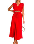 Pleated Maxi Dress