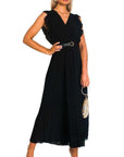 Pleated Maxi Dress