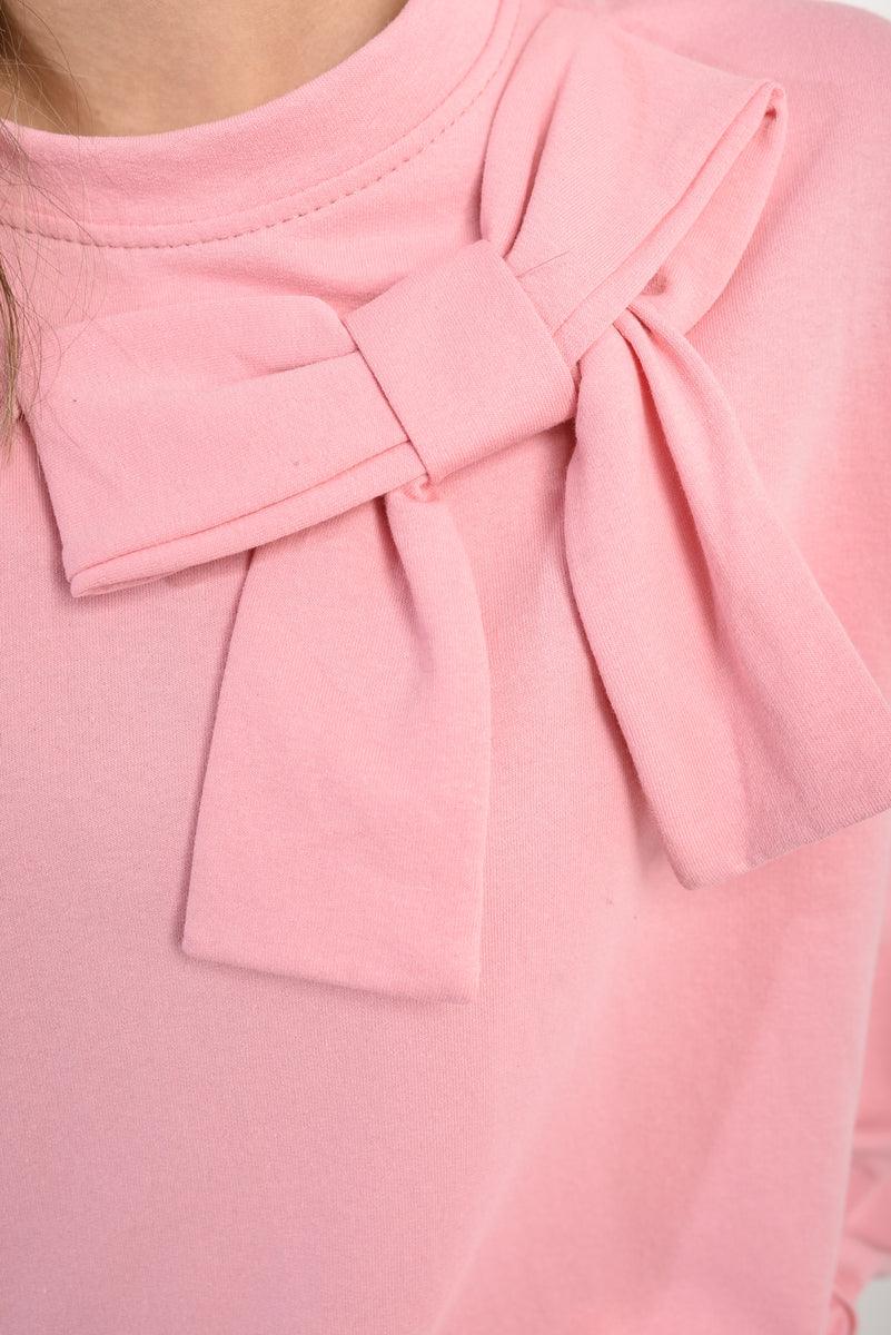 Long Sleeve Bow Detail Jumper - Toi ‘n’ Moi Ltd