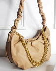 Shoulder Bag with Chain Detail