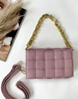 Woven Bag with Chain Strap