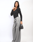 High Waist Belted Wide Leg Trouser - Toi ‘n’ Moi Ltd