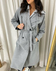 Belted Button Hooded Trench Coat - Toi ‘n’ Moi Ltd