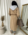 Belted Button Hooded Trench Coat - Toi ‘n’ Moi Ltd
