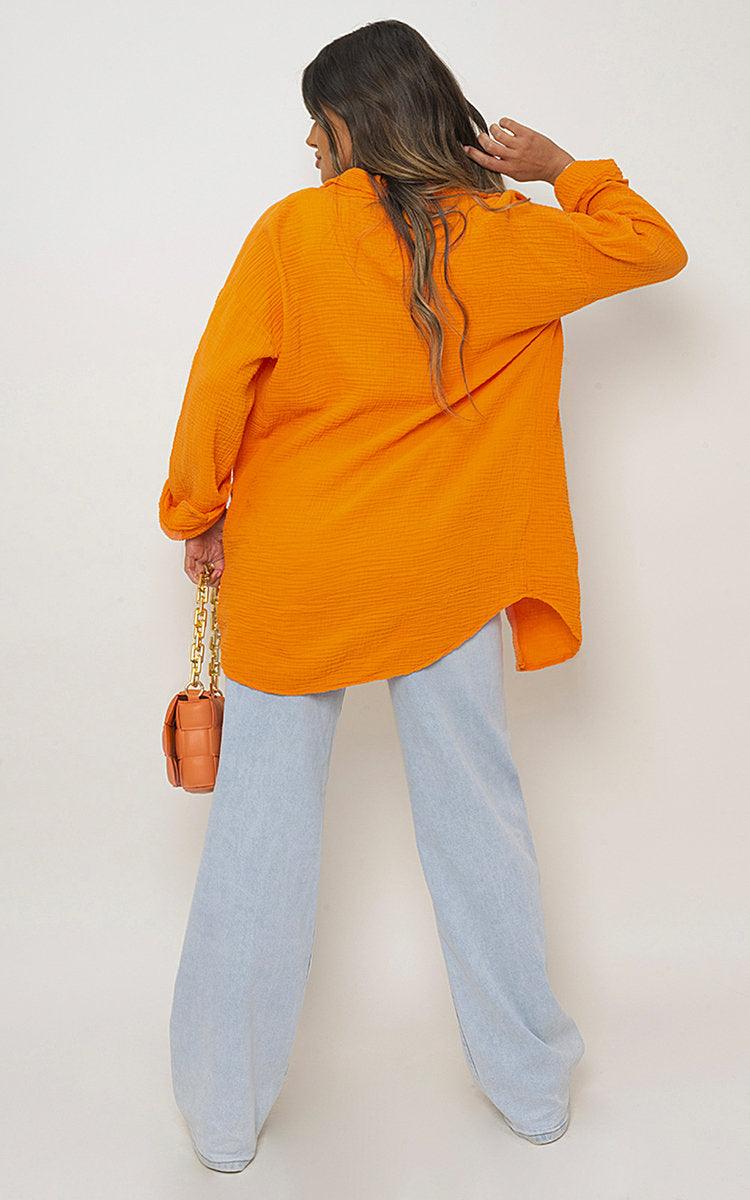Button Down Long Sleeve Oversized Shirt - Toi ‘n’ Moi Ltd
