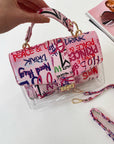 Graffiti Print Handbag