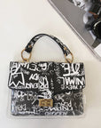 Graffiti Print Handbag