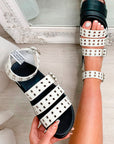 Chunky Platform Eyelet Sandals - Toi ‘n’ Moi Ltd