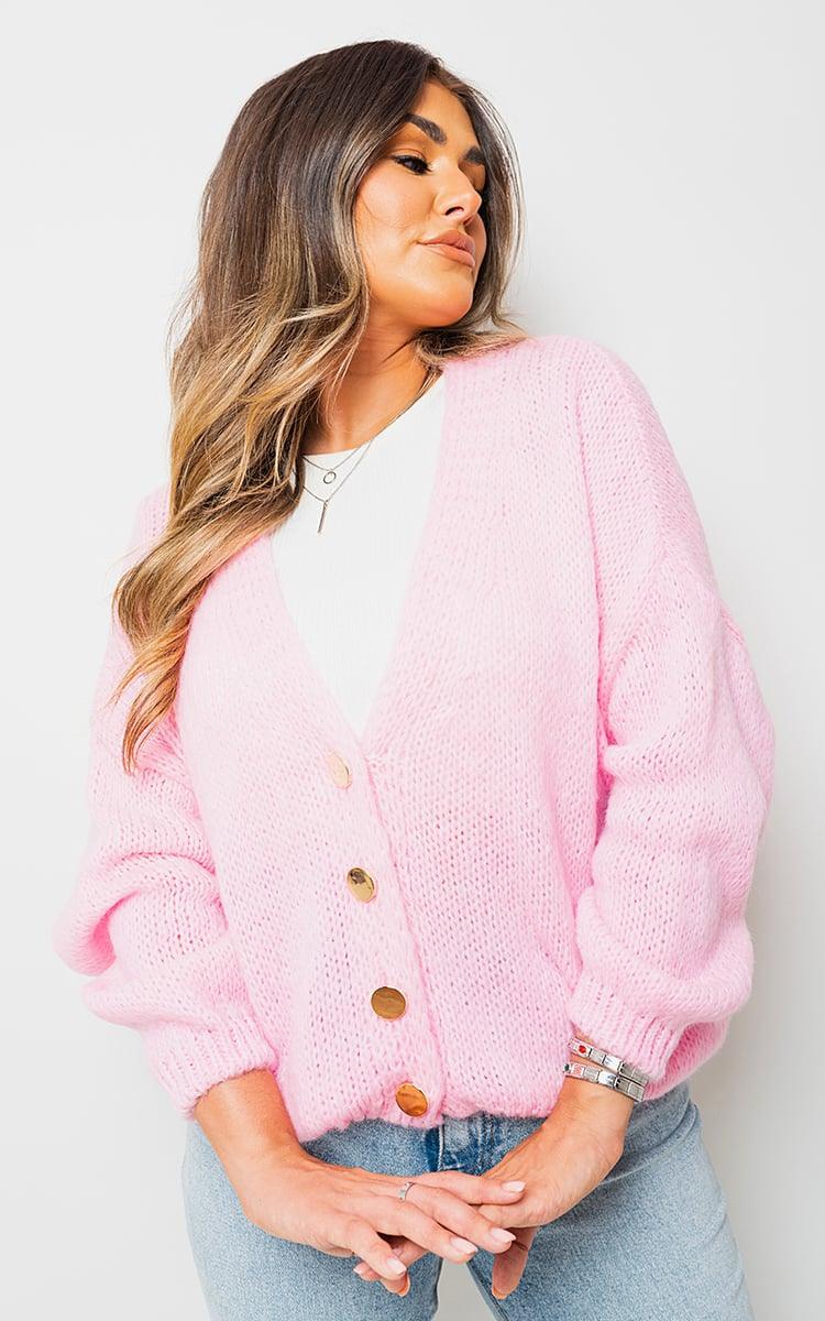 V-Neck Button Down Knitted Cardigan - Toi ‘n’ Moi Ltd