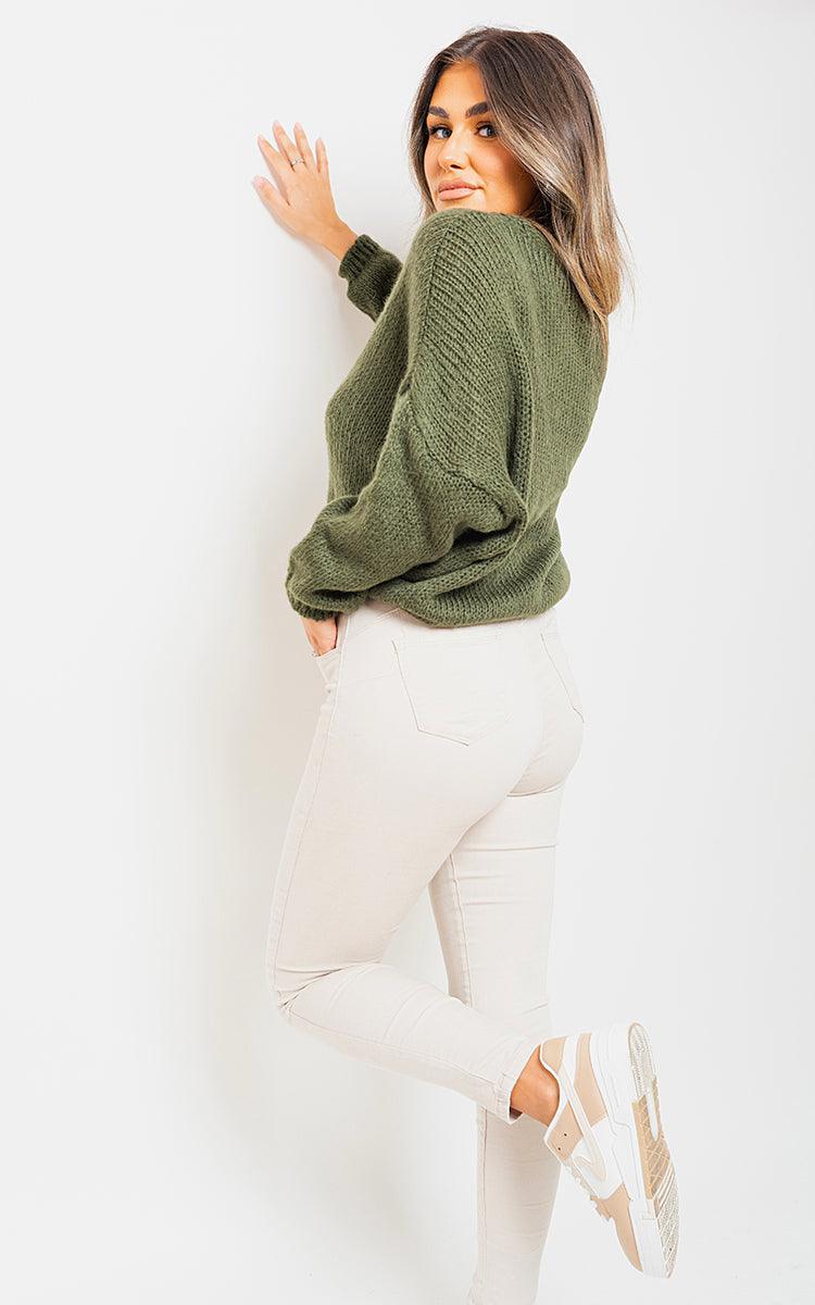 V-Neck Button Down Knitted Cardigan - Toi ‘n’ Moi Ltd