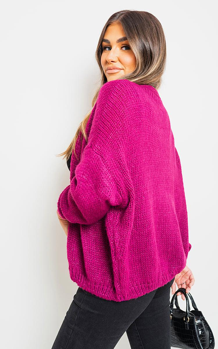 V-Neck Button Down Knitted Cardigan - Toi ‘n’ Moi Ltd