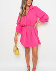 Collared Oversized Mini Dress - Toi ‘n’ Moi Ltd