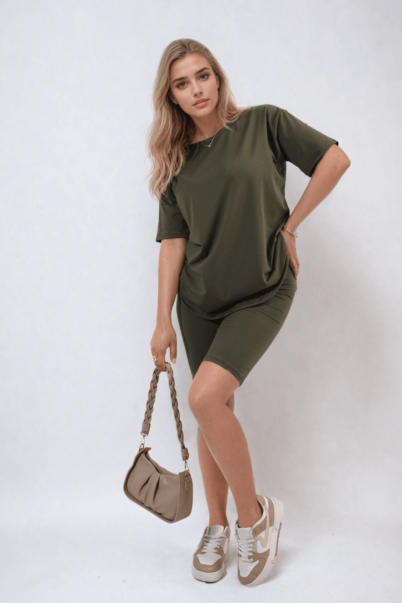 Loose Fit Top and Biker Shorts Co-ord Set - Toi ‘n’ Moi Ltd