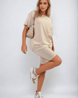 Loose Fit Top and Biker Shorts Co-ord Set - Toi ‘n’ Moi Ltd