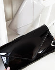 Patent Envelope Clutch Bag