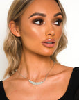 Thin Diamante Choker Necklace