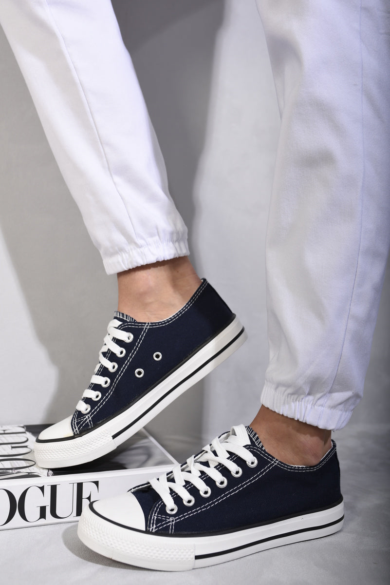 Platform Low Top Lace Up Trainers