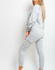 Cropped Long Sleeve Top and Cargo Joggers Co-ordinates