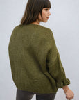 Tie Front Detail Chunky Knit Jumper