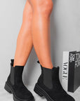 Chunky Chelsea Suede Ankle Boots - Toi ‘n’ Moi Ltd