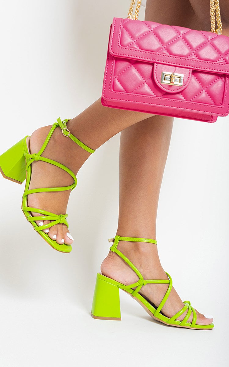 Chunky Heeled Ankle Strap Sandals - Toi ‘n’ Moi Ltd