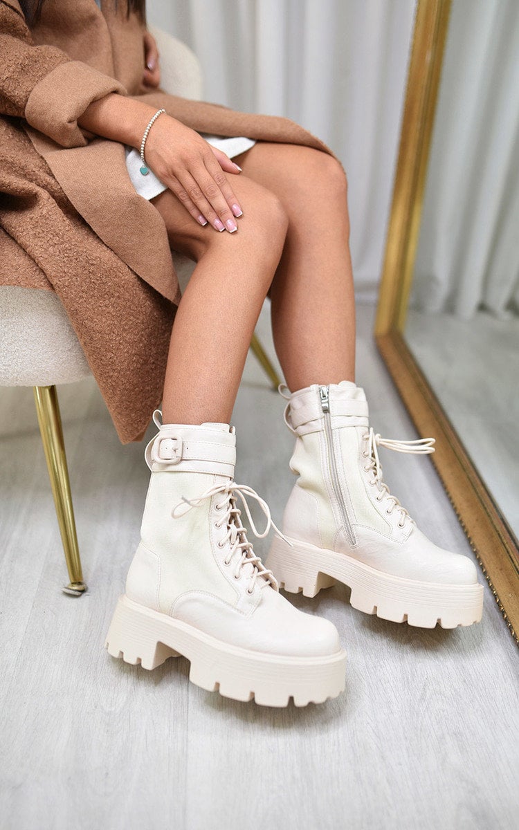 Block Heel Chunky Ankle Boots - Toi ‘n’ Moi Ltd