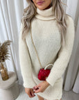 Chunky Roll Neck Knitted Jumper - Toi ‘n’ Moi Ltd