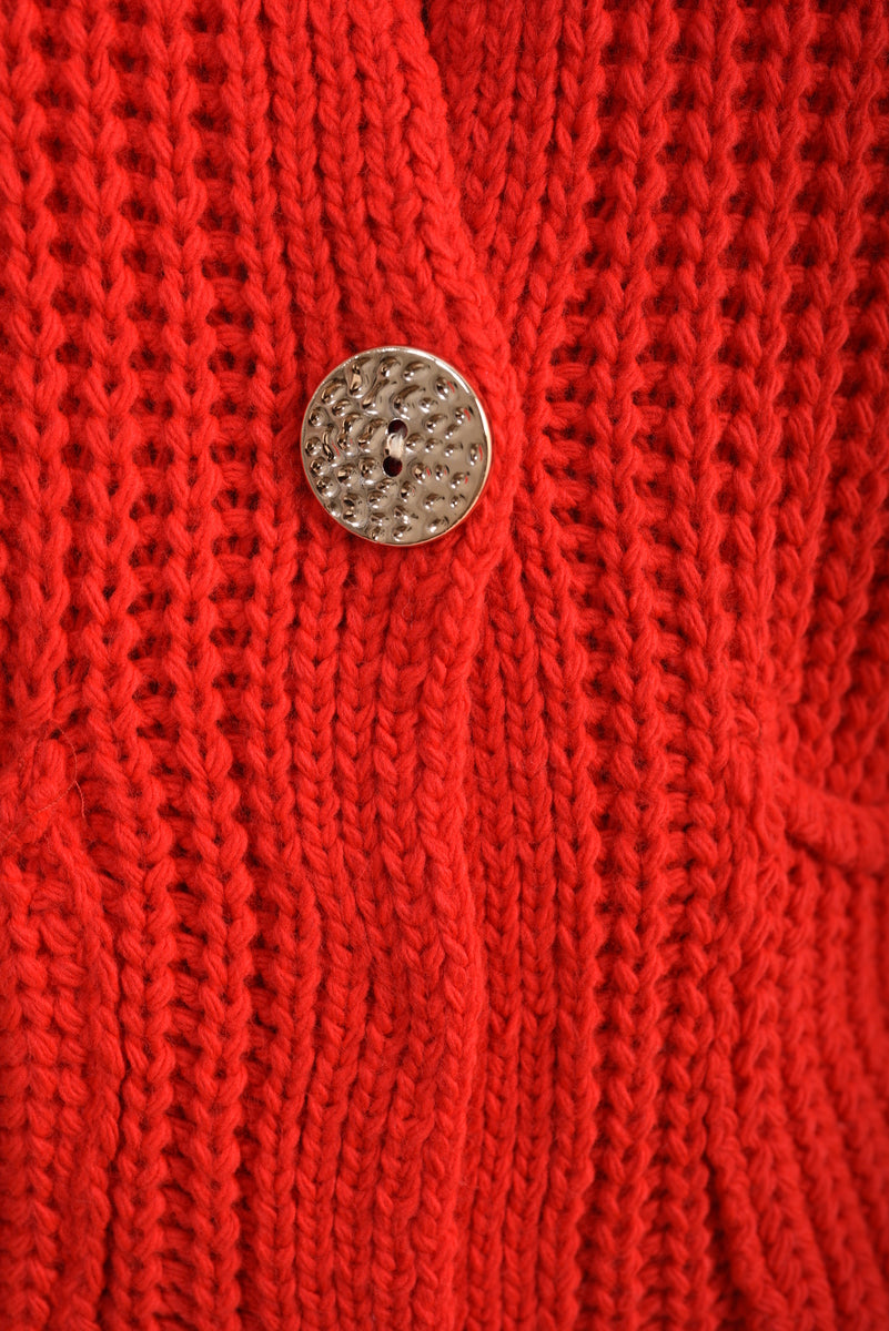 Chunky Cable Button Knit Cardigan - Toi ‘n’ Moi Ltd