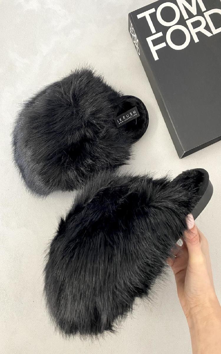 Fluffy Faux Fur Slippers