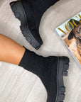 Chunky Sock Boots