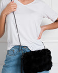 Cross Body Pom Pom Handbag