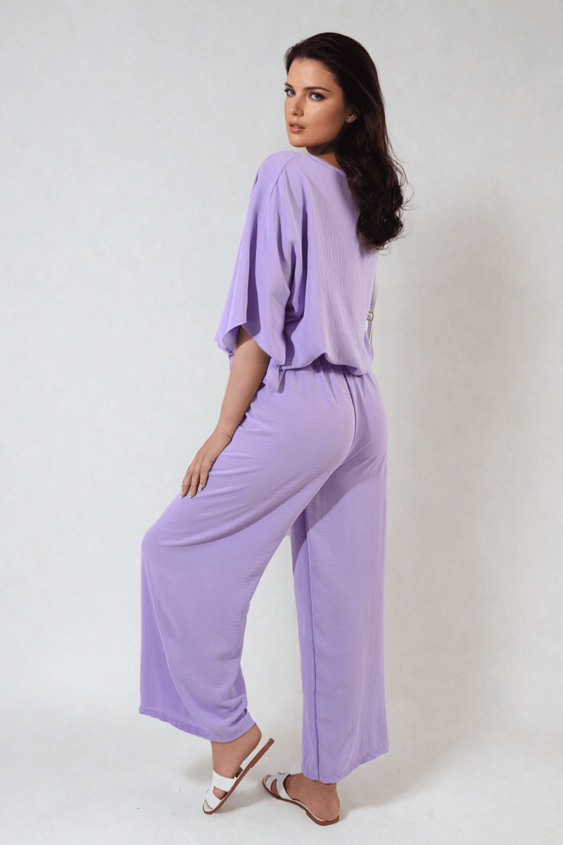 Drawstring Waist Wide Leg Trousers - Toi ‘n’ Moi Ltd