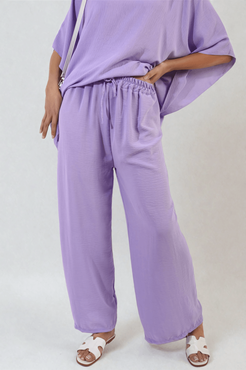 Drawstring Waist Wide Leg Trousers - Toi ‘n’ Moi Ltd
