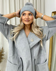 Chunky Knit Fur Pom Beanie Hat - Toi ‘n’ Moi Ltd