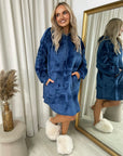 Oversized Fluffy Winter Blanket Hoodie