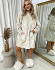 Oversized Fluffy Winter Blanket Hoodie