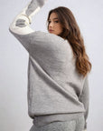 Amour Graphic Long Sleeve Knitted Jumper - Toi ‘n’ Moi Ltd