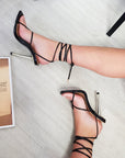 Square Toe Strappy High Heels