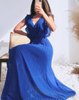 Pleated Maxi Dress