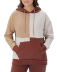LADIES PATCH HOODIE S TOFFE/CHOC - Toi ‘n’ Moi Ltd