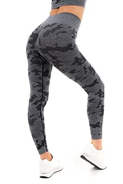 CAMOUFLAGE SEAMLESS LEGGINGS BLACK XL - Toi ‘n’ Moi Ltd